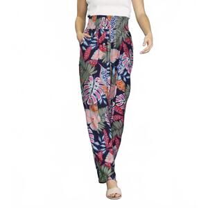 NEW SKIES ARE BLUE tropical print pants in multi